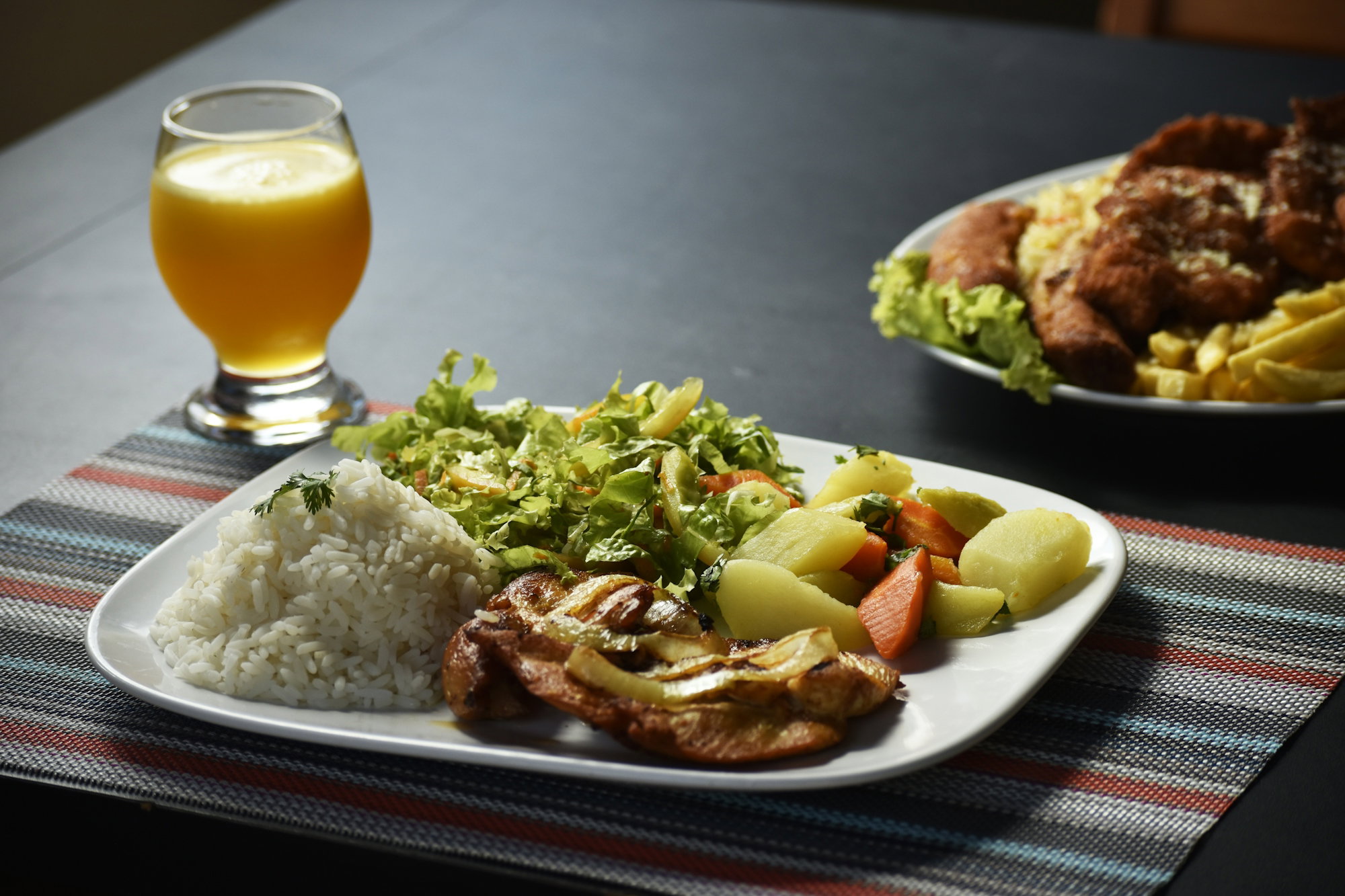 cooked food on white ceramic plate